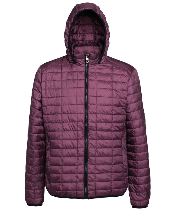 2786 Honeycomb Hooded Jacket - Mulberry