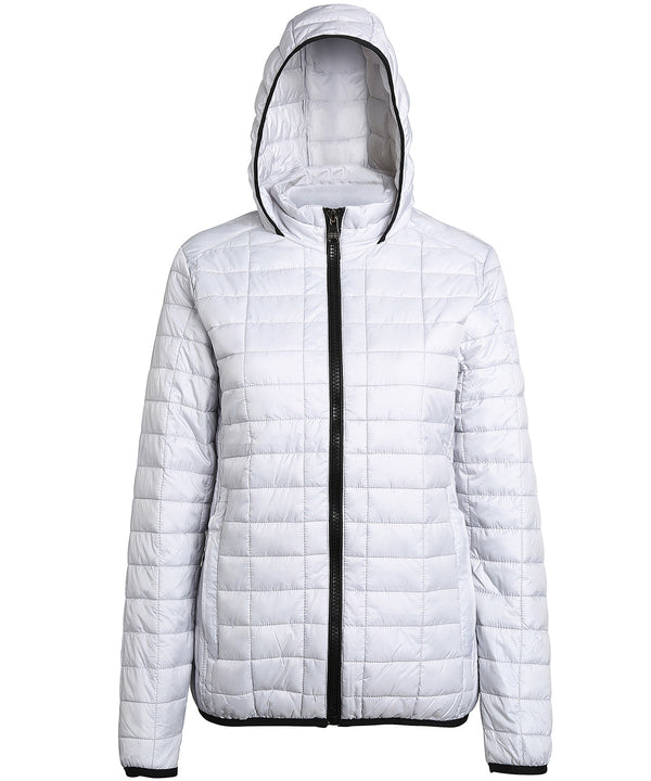 2786 Women's Honeycomb Hooded Jacket - White