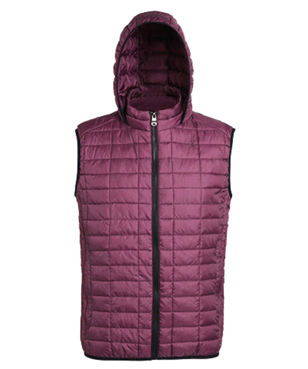 2786 Honeycomb Hooded Gilet - Mulberry*