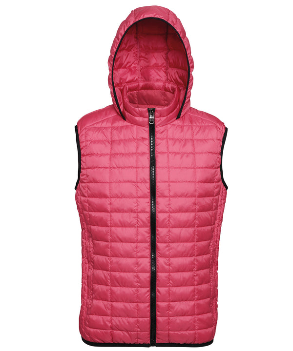 2786 Honeycomb Hooded Gilet - Red