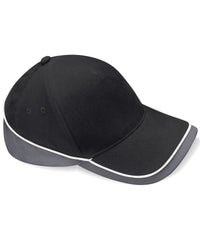 Beechfield Teamwear Competition Cap - Black/Graphite Grey