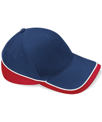 Beechfield Teamwear Competition Cap - French Navy/Classic Red