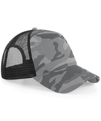 Beechfield Camo Snapback Trucker - Arctic Camo