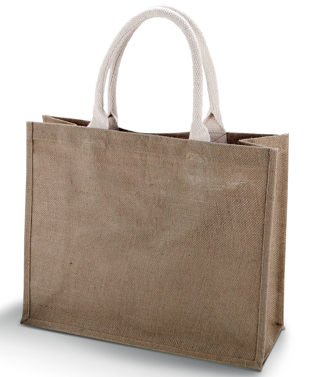 Kimood Jute Beach Bag. - Cappuccino