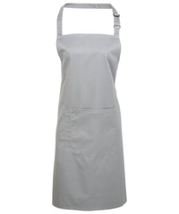 Premier Colours Bib Apron with Pocket - Silver