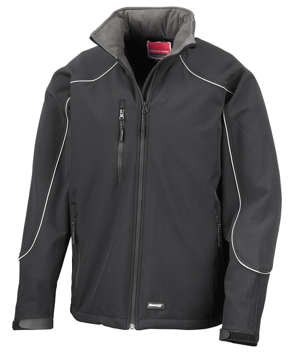 Result Hooded Softshell Jacket - Black