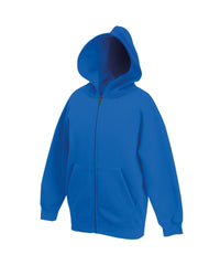 Fruit of the Loom Kids Classic Hooded Sweatshirt Jacket - Royal