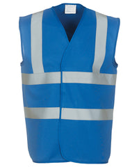 Yoko Hi-vis 2-band-and-braces Waistcoat - Royal Blue*