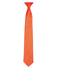 Premier 'Colours' Satin Clip Tie - Orange