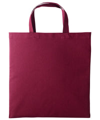 Nutshell Cotton Shopper Short Handle - Burgundy