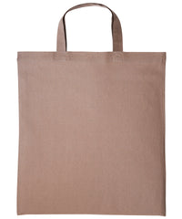 Nutshell Cotton Shopper Short Handle - Light Brown