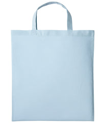 Nutshell Cotton Shopper Short Handle - Pastel Blue