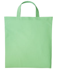 Nutshell Cotton Shopper Short Handle - Pastel Green