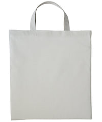 Nutshell Cotton Shopper Short Handle - Pastel Grey