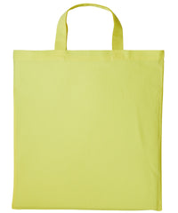 Nutshell Cotton Shopper Short Handle - Pastel Lemon