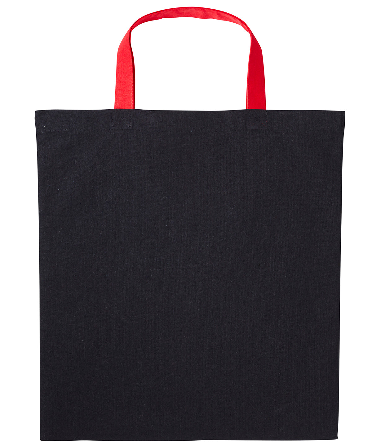 Nutshell Varsity Cotton Shopper Short Handle - Black/Fire Red