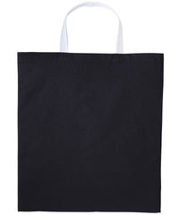 Nutshell Varsity Cotton Shopper Short Handle - Black/White