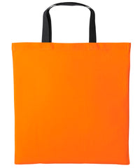Nutshell Varsity Cotton Shopper Short Handle - Orange/Black