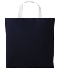 Nutshell Varsity Cotton Shopper Short Handle - Oxford Navy/White