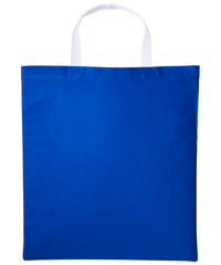 Nutshell Varsity Cotton Shopper Short Handle - Royal/White
