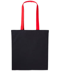 Nutshell Varsity Cotton Shopper Long Handle - Black/Fire Red