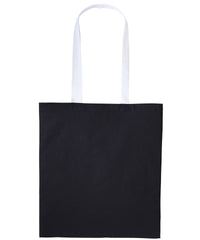 Nutshell Varsity Cotton Shopper Long Handle - Black/White