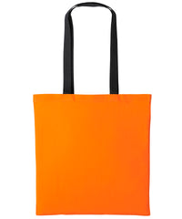 Nutshell Varsity Cotton Shopper Long Handle - Orange/Black