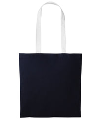 Nutshell Varsity Cotton Shopper Long Handle - Oxford Navy/White