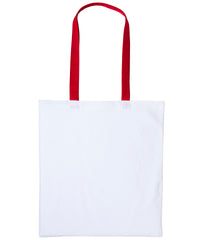 Nutshell Varsity Cotton Shopper Long Handle - White/Red