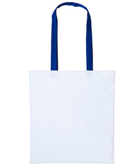 Nutshell Varsity Cotton Shopper Long Handle - White/Royal