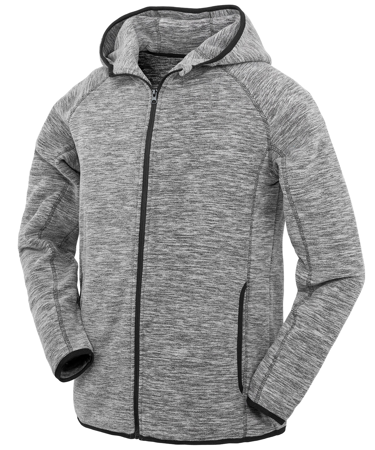 Spiro Microfleece Hoodi - Grey/Black