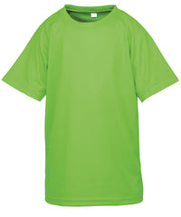 Spiro Junior Performance Aircool Tee - Lime