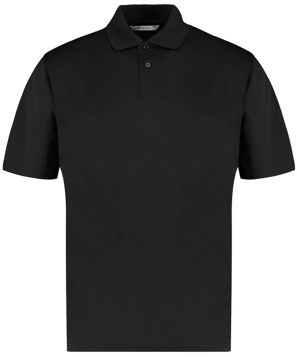 Kustom Kit Regular Fit Superwash® 60° Piqué Polo with Cooltex® Plus - Black*