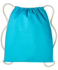 Nutshell Gymsac with Cords - Turquoise/Natural