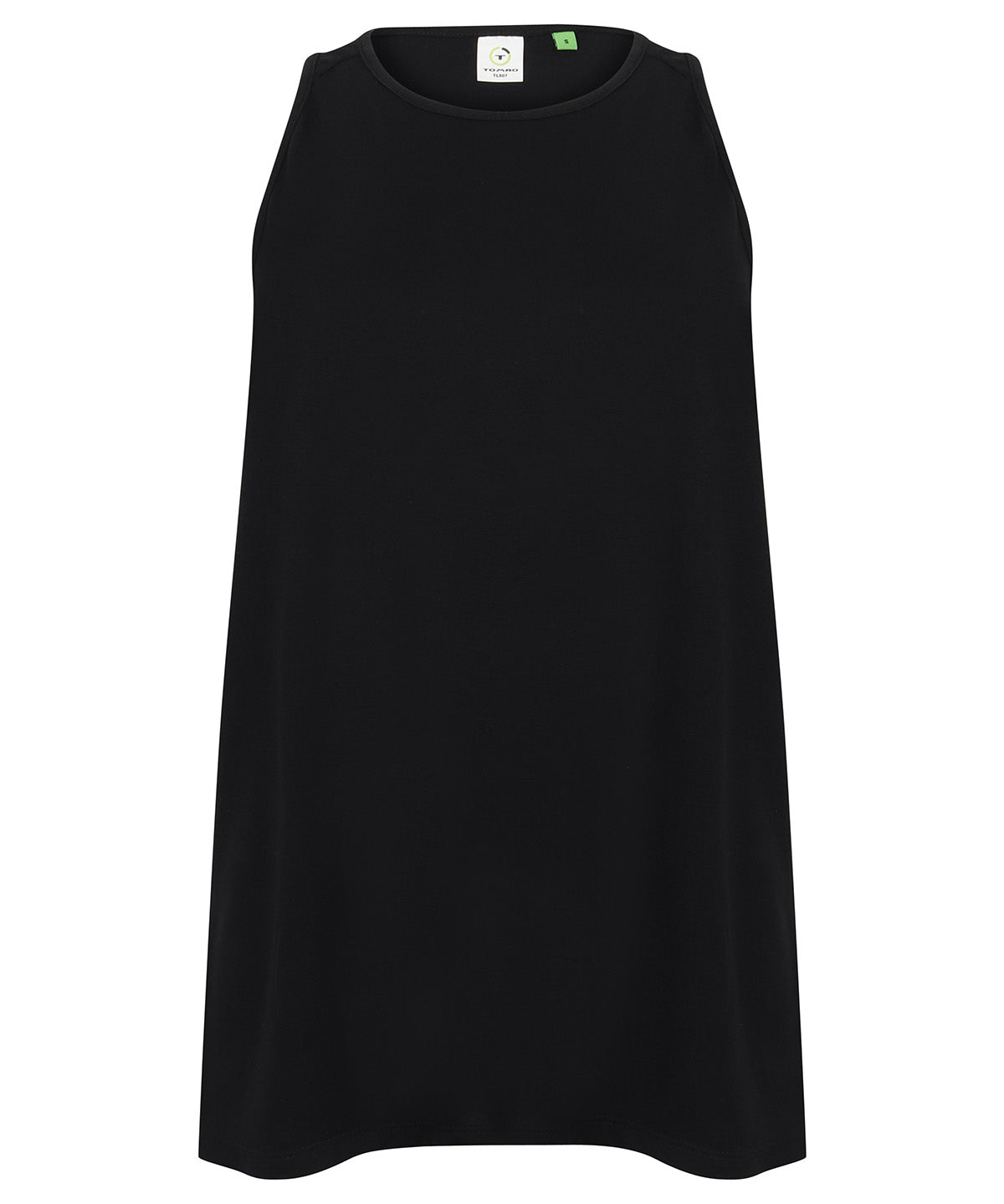 Tombo Women's Open Back Vest - Black