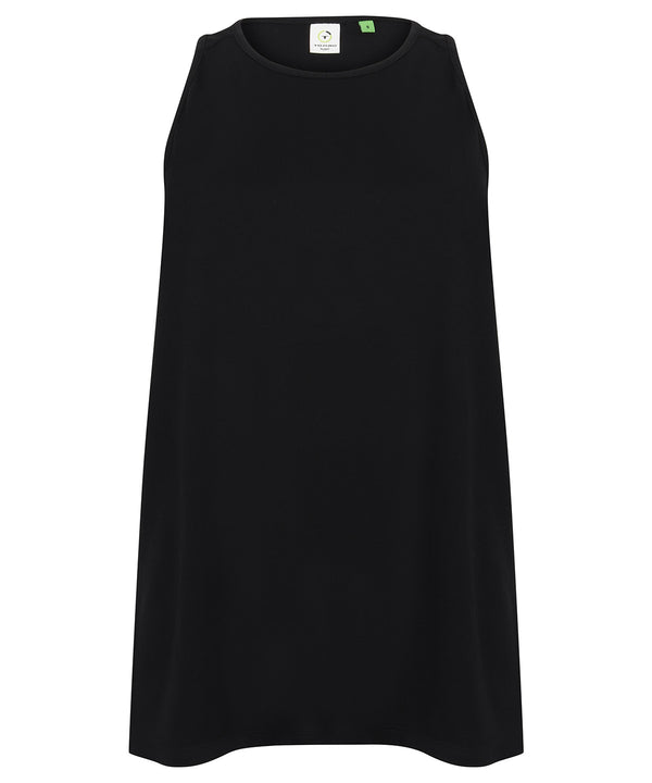 Tombo Women's Open Back Vest - Black