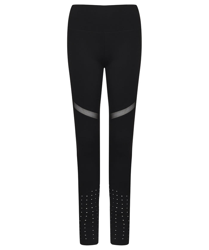 Tombo Women's Panelled Leggings - Black