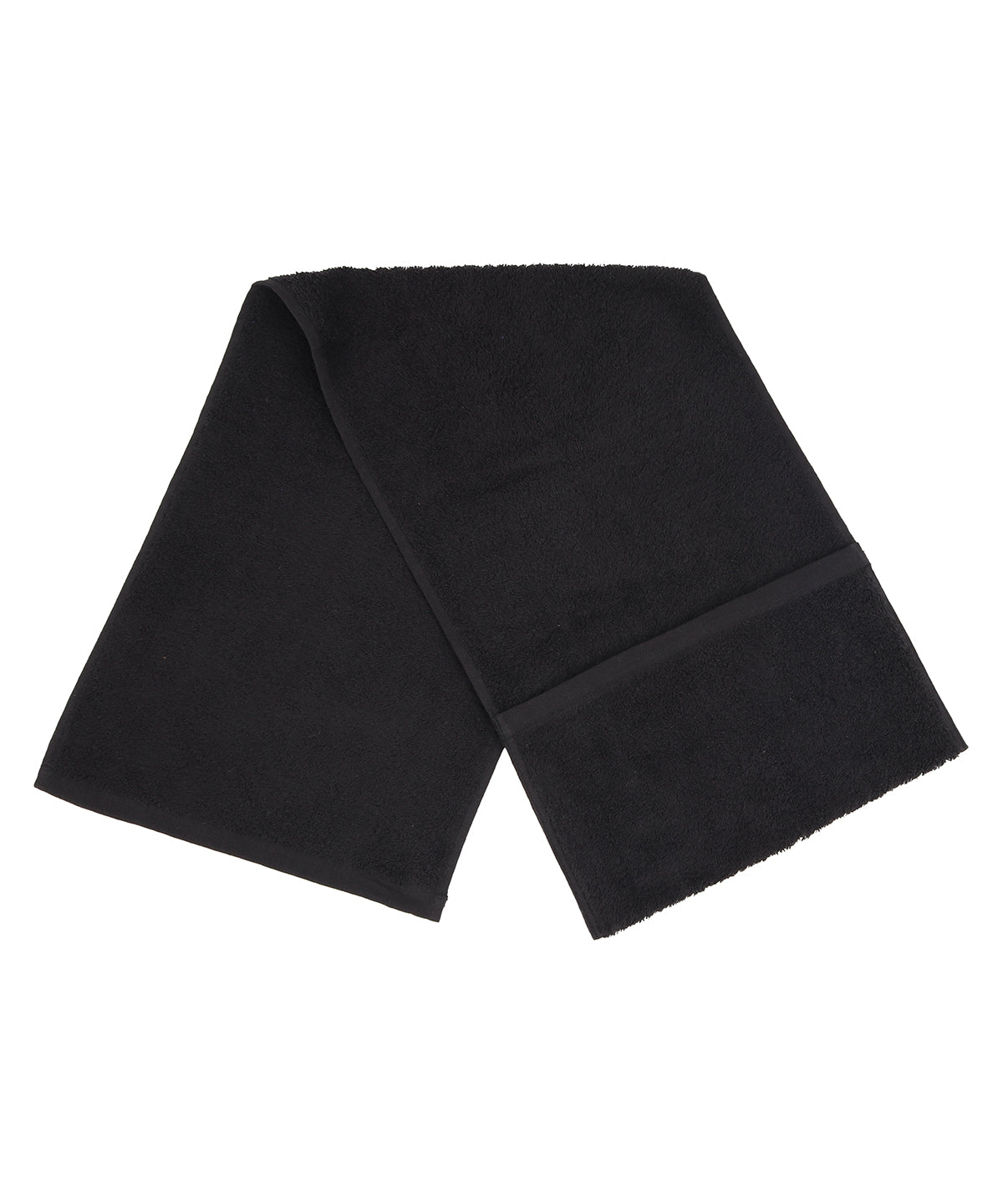Towel City Luxury Range Pocket Gym Towel - Black