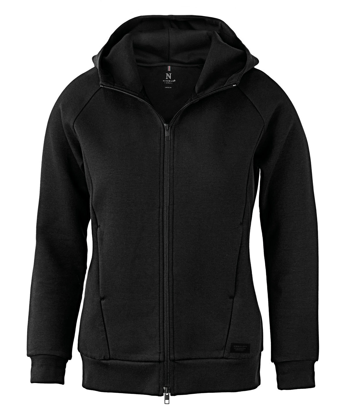 Nimbus Women’s Hampton – Premium Double-faced Hoodie - Black
