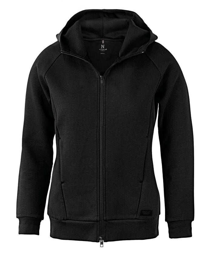 Nimbus Women’s Hampton – Premium Double-faced Hoodie - Black