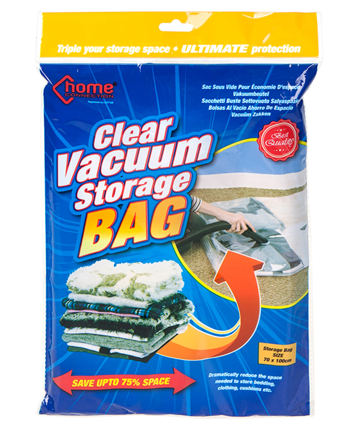 Homeliving Clear Vacuum Storage Bag - Standard