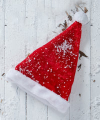 Thechristmasshop Plush Santa Hat - Red