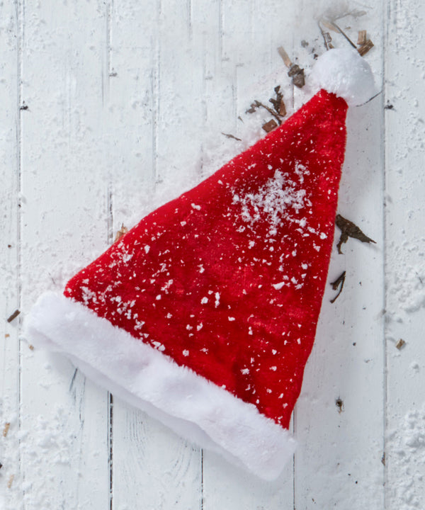 Thechristmasshop Plush Santa Hat - Red