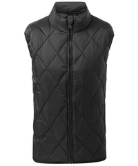 2786 Diamond Pane Padded Gilet - Black
