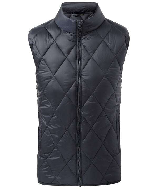 2786 Diamond Pane Padded Gilet - Navy