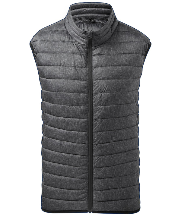 2786 Melange Padded Gilet - Charcoal Melange