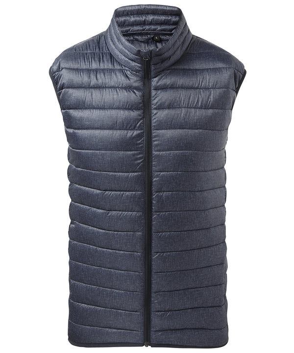 2786 Melange Padded Gilet - Navy Melange