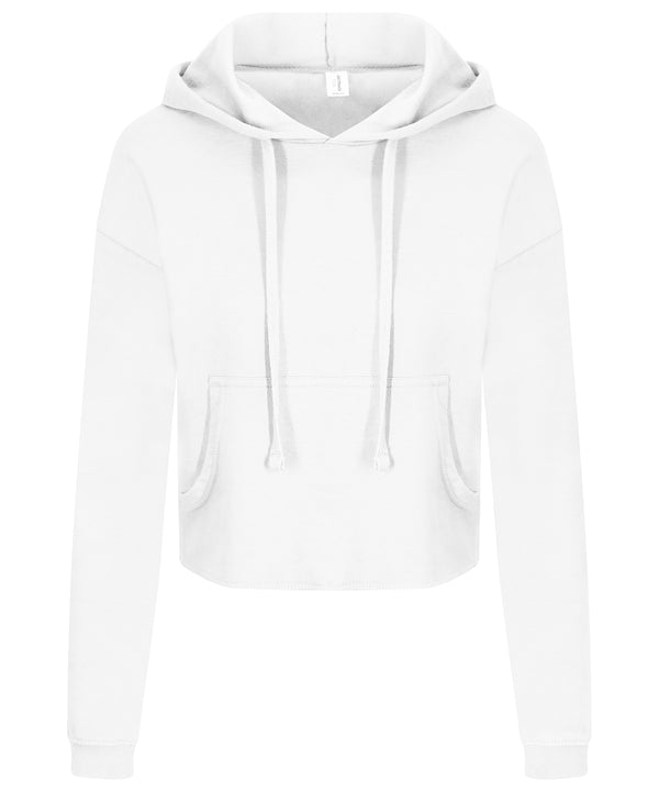 AWDis Women's Cropped Hoodie - Arctic White