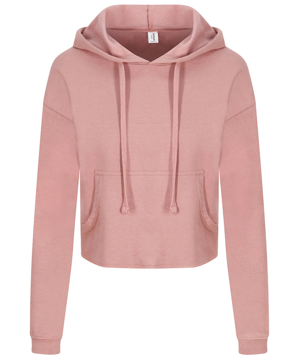 AWDis Women's Cropped Hoodie - Dusty Pink