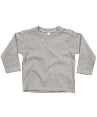 Babybugz Baby Long Sleeve T - Heather Grey Melange